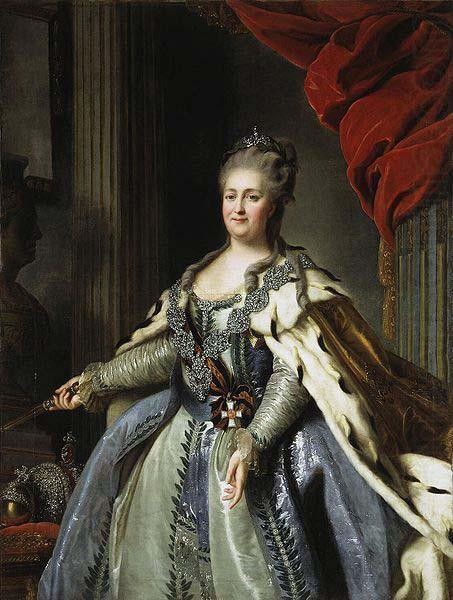 Portrait of Catherine II of Russia., Fyodor Rokotov